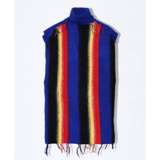 トーガ(TOGA)のtoga pulla STRIPE KNIT HIGH NECK ニットベスト(ニット/セーター)