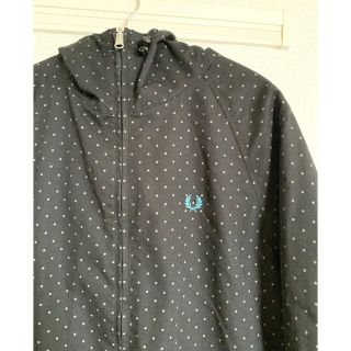 フレッドペリー(FRED PERRY)のフレッドペリー　リバーシブルパーカー　ブルー　ドット　M(ブルゾン)