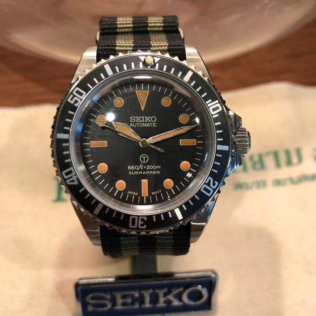 SEIKO(セイコー)のセイコーNH35 ムーブメントサブマリーナタイプ カスタム  メンズの時計(腕時計(アナログ))の商品写真