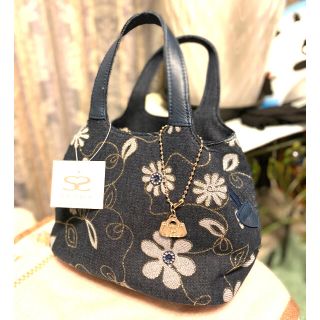 サボイ(SAVOY)のサボイ　SAVOY  デニム　花柄バッグ　新品(ハンドバッグ)