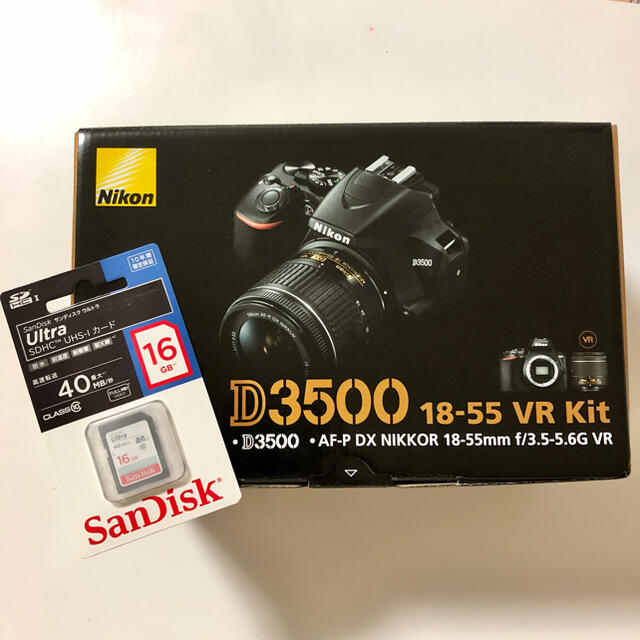 D3500【新品、未使用】Nikon D3500 18-55 VR レンズキット