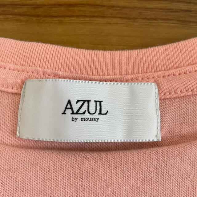 AZUL by moussy(アズールバイマウジー)の新品 AZUL by moussy Ｖネック Tシャツ Sサイズ ピンク マウジ レディースのトップス(Tシャツ(半袖/袖なし))の商品写真