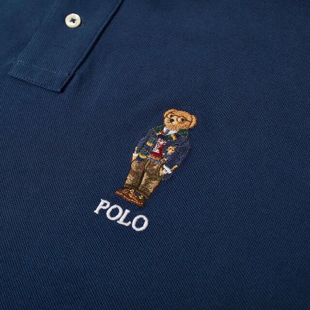 POLO RALPH LAUREN(ポロラルフローレン)のラルフローレンベアロゴポロシャツネイビー　S メンズのトップス(ポロシャツ)の商品写真