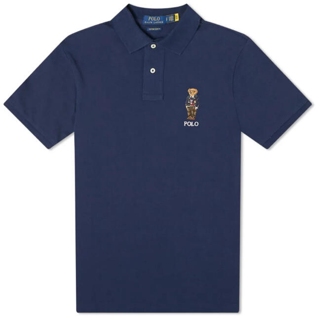 POLO RALPH LAUREN(ポロラルフローレン)のラルフローレンベアロゴポロシャツネイビー　S メンズのトップス(ポロシャツ)の商品写真