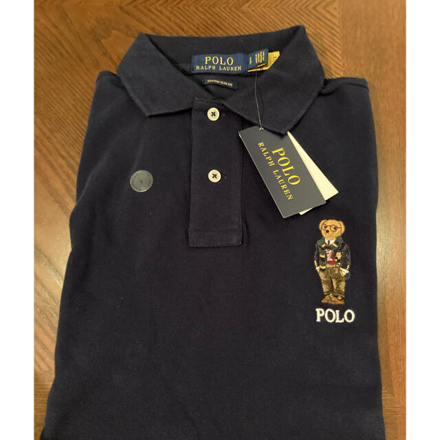 POLO RALPH LAUREN(ポロラルフローレン)のラルフローレンベアロゴポロシャツネイビー　S メンズのトップス(ポロシャツ)の商品写真