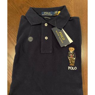 ポロラルフローレン(POLO RALPH LAUREN)のラルフローレンベアロゴポロシャツネイビー　S(ポロシャツ)