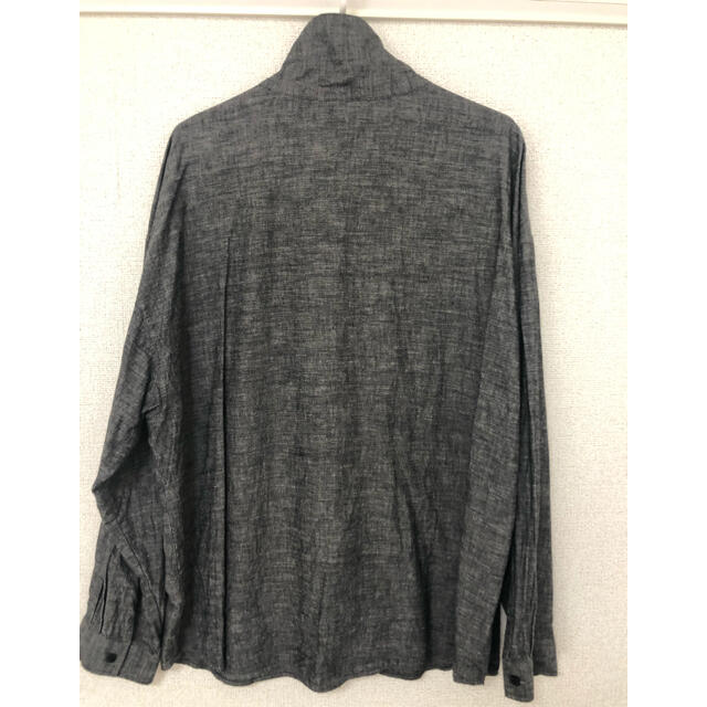 TENDERLOIN(テンダーロイン)のTENDERLOIN HIGH NECK CHAMBRAY SHT L ブラック メンズのトップス(シャツ)の商品写真