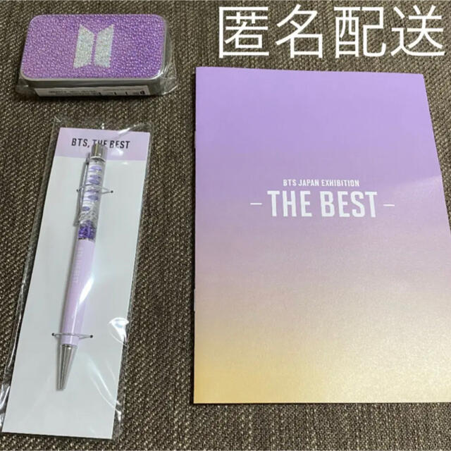 防弾少年団(BTS)(ボウダンショウネンダン)のBTS 展示会 スパークス缶 ボールペン 紫 エンタメ/ホビーのタレントグッズ(アイドルグッズ)の商品写真