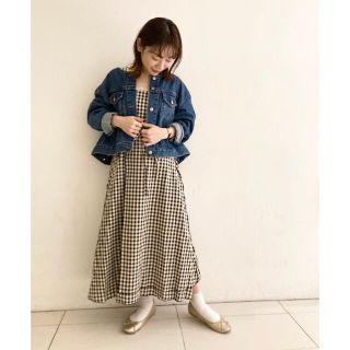 フラワー(flower)のflower  charming check onepiece (ロングワンピース/マキシワンピース)