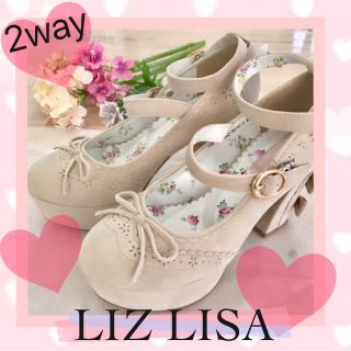 リズリサ(LIZ LISA)の新品♡2wayリボンパンプス♡定形外は+200円で対応◎(ハイヒール/パンプス)