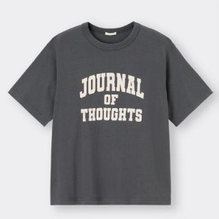 ジーユー(GU)のGU カレッジロゴTシャツ　新品未使用　Sサイズ(Tシャツ(半袖/袖なし))