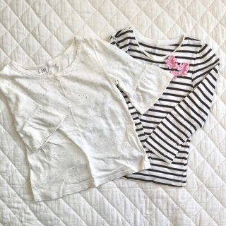 ギャップキッズ(GAP Kids)の☆しばらくお値下げ☆ GAP カットソー2枚セット 120cm(Tシャツ/カットソー)