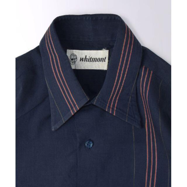 Whitmont shirts ヴィンテージ ロングポイントカラー シャツ 3