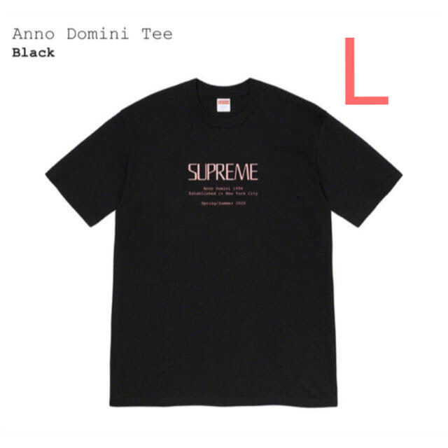 【黒L】Anno Domini Tee  SUPREME