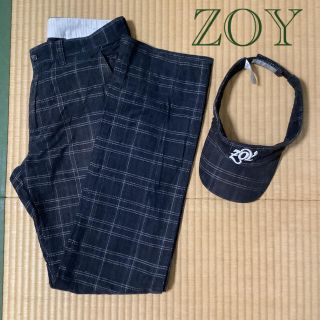 ゾーイ(ZOY)のZOYゴルフパンツ＆サンバイザー(ウエア)