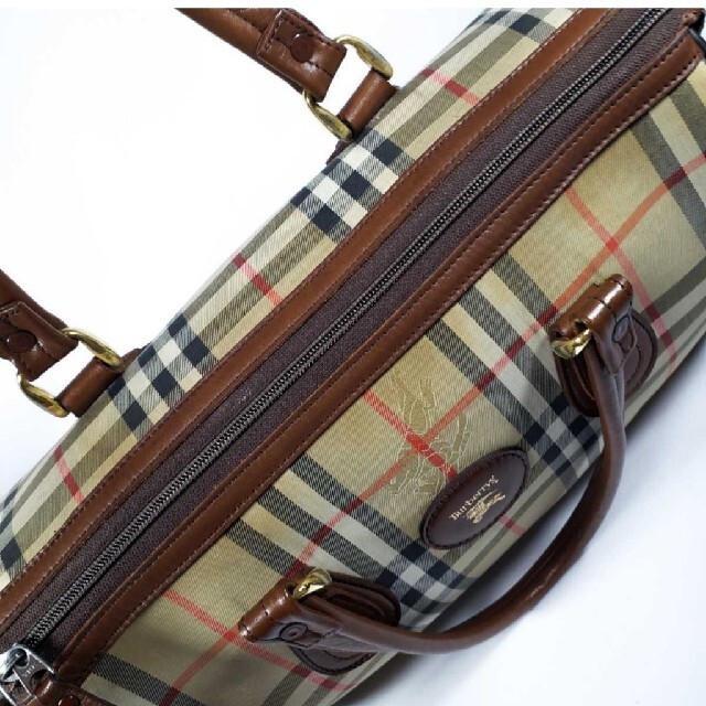 BURBERRY(バーバリー)の美品 バーバリー ミニボストンバッグ シャドーホース ノバチェック レディースのバッグ(ハンドバッグ)の商品写真