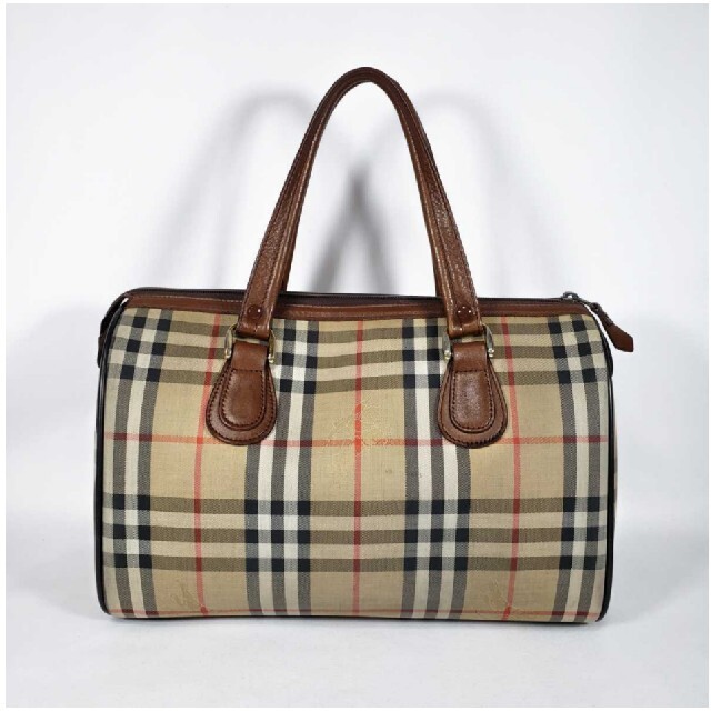 BURBERRY(バーバリー)の美品 バーバリー ミニボストンバッグ シャドーホース ノバチェック レディースのバッグ(ハンドバッグ)の商品写真