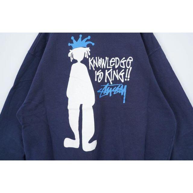 A4等級以上 STUSSY シャドーマン スウェット ブラック 襤褸 90s USA製
