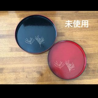 【未使用】お盆　2点セット　漆器(漆芸)