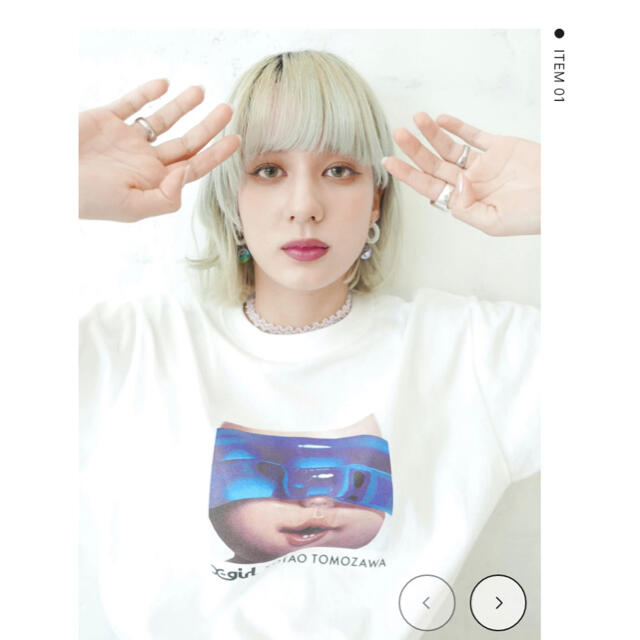 X-girl(エックスガール)のX-girl × KOTAO T 友沢こたお コラボ T メンズのトップス(Tシャツ/カットソー(半袖/袖なし))の商品写真