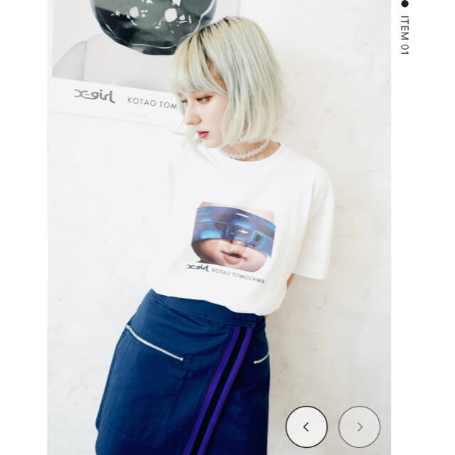 X-girl(エックスガール)のX-girl × KOTAO T 友沢こたお コラボ T メンズのトップス(Tシャツ/カットソー(半袖/袖なし))の商品写真
