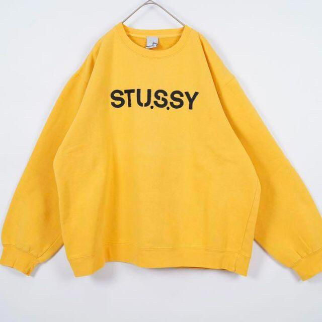 USA製STUSSY◎90s 黄黒 スウェット|トップス USA製STUSSY◎90s 黄黒 スウェット|トップス