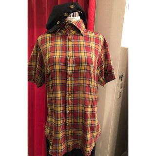 ヴィヴィアンウエストウッド(Vivienne Westwood)のふれっしゅ嫁様専用8800円→ヴィヴィアンMANオーブチェックシャツL椎名林檎(シャツ)