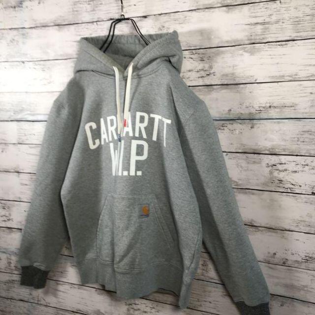 carhartt(カーハート)の【即完モデル‼︎】Carhartt WIP◎カレッジロゴ 灰 パーカー メンズのトップス(パーカー)の商品写真