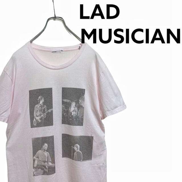 LAD MUSICIAN(ラッドミュージシャン)の【廃盤】ストーンローゼズ デニスモリス フォト Tシャツ メンズ 42 ピンク メンズのトップス(Tシャツ/カットソー(半袖/袖なし))の商品写真