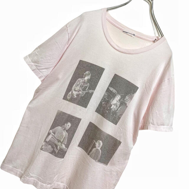 LAD MUSICIAN(ラッドミュージシャン)の【廃盤】ストーンローゼズ デニスモリス フォト Tシャツ メンズ 42 ピンク メンズのトップス(Tシャツ/カットソー(半袖/袖なし))の商品写真
