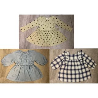 ザラキッズ(ZARA KIDS)の女の子　zara kids　ワンピース　12〜18ヶ月　86㎝　まとめ売り(ワンピース)