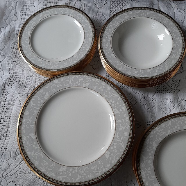 Noritake - 未使用 ノリタケ レア LANGSDALE 皿5枚×3種類 オーバル