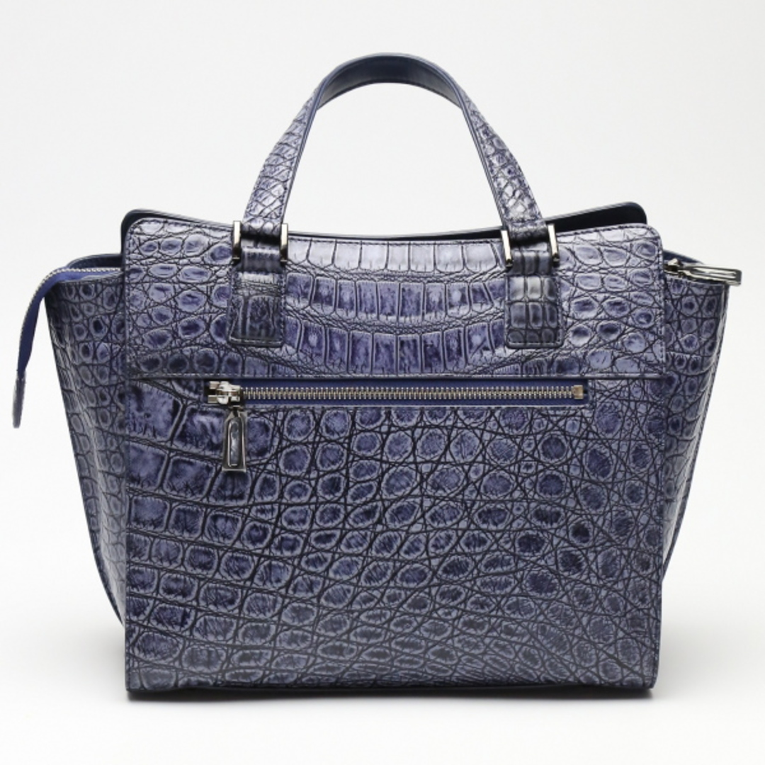 Crocodile - クロコダイル LB-3055 ハンドバッグ ネイビー CROCODILE
