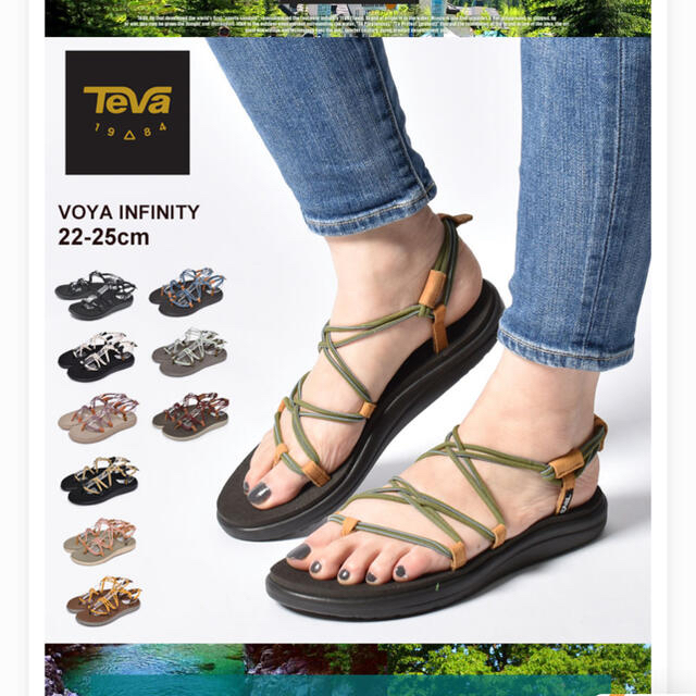 Teva(テバ)のテバ　ボヤ　インフィニティ　黒　サイズ6 レディースの靴/シューズ(サンダル)の商品写真