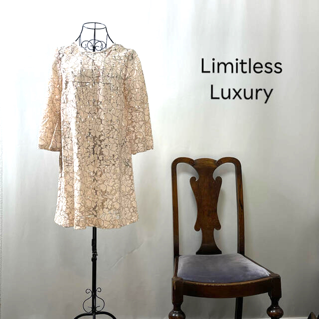 E2763【人気の花柄レース極上美品】limitless luxuryワンピース