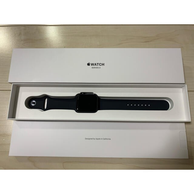 【美品】Apple Watch Series 3 GPS 42mmスペースグレイ