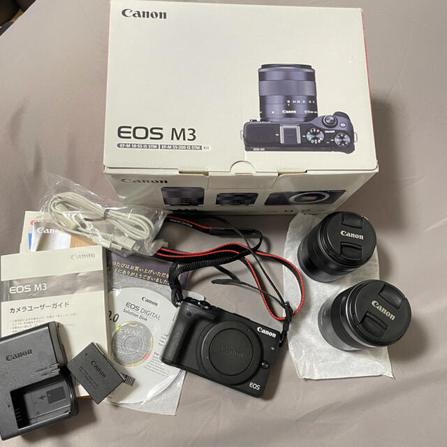 Canon EOS M3 WズームキットBK 【動作確認済み】