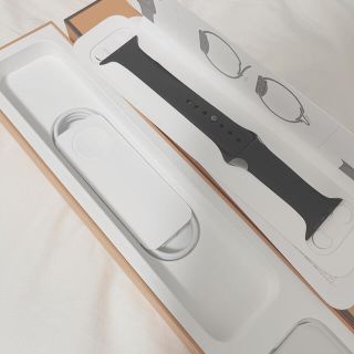 アップルウォッチ(Apple Watch)の新品未使用☆AppleWatch Hermès 6 黒バンド【最終値下げ】(ラバーベルト)