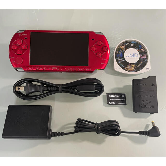 PlayStation Portable - 良品 PSP-3000 ラディアントレッドの通販 by ...