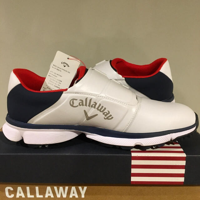 【新品】キャロウェイ CALLAWAY ゴルフシューズ BOA 白 26.5cm