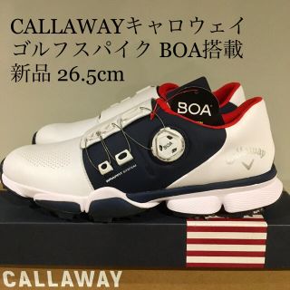 キャロウェイゴルフ(Callaway Golf)の【新品】キャロウェイ CALLAWAY ゴルフシューズ BOA 白 26.5cm(シューズ)