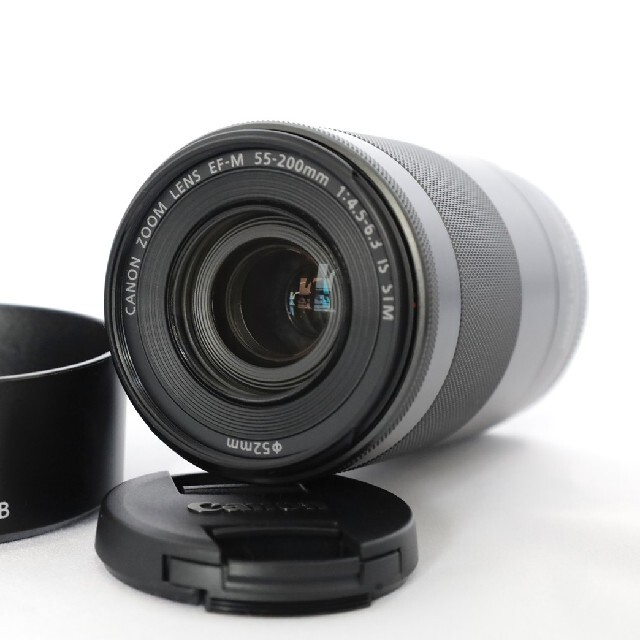 Canon(キヤノン)の【超美品】Canon キャノン EF-S 55-200mm IS STM スマホ/家電/カメラのカメラ(レンズ(ズーム))の商品写真