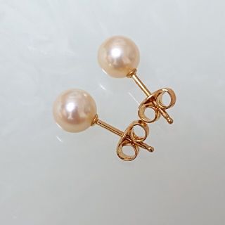 【現行品】MIKIMOTO パールピアス k18 5.5mm