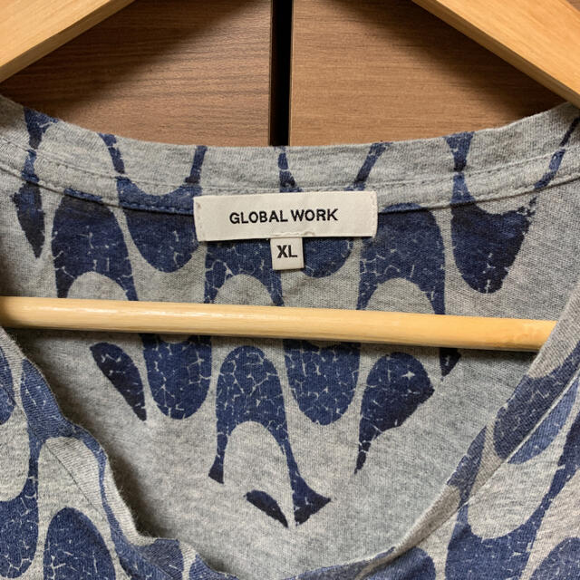 GLOBAL WORK(グローバルワーク)のTシャツ グレー グローバルワーク XL メンズのトップス(Tシャツ/カットソー(半袖/袖なし))の商品写真