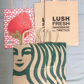 スターバックスコーヒー(Starbucks Coffee)のスタバ　LUSH 紙袋(ショップ袋)