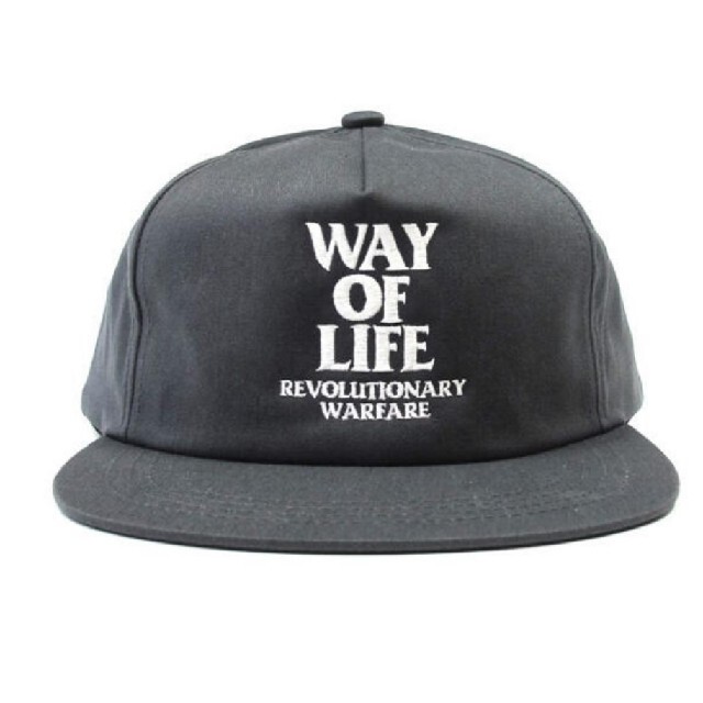 RATS EMBROIDERY CAP WAY OF LIFE チャコールキャップ