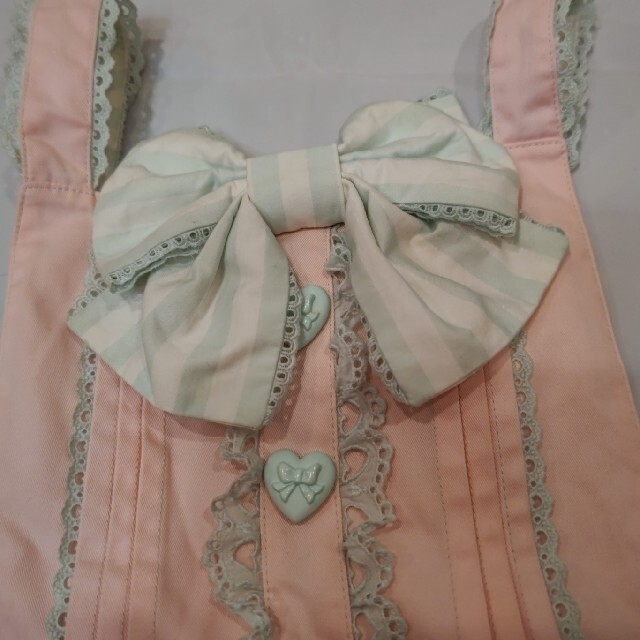 Angelic Pretty(アンジェリックプリティー)のLOVE様専用！他の方はご遠慮下さいね。チョコワッペン付きサロペット レディースのパンツ(サロペット/オーバーオール)の商品写真