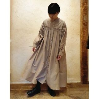 ネストローブ(nest Robe)のネストローブ♡シルクコットンヨークフリルワンピース(ロングワンピース/マキシワンピース)