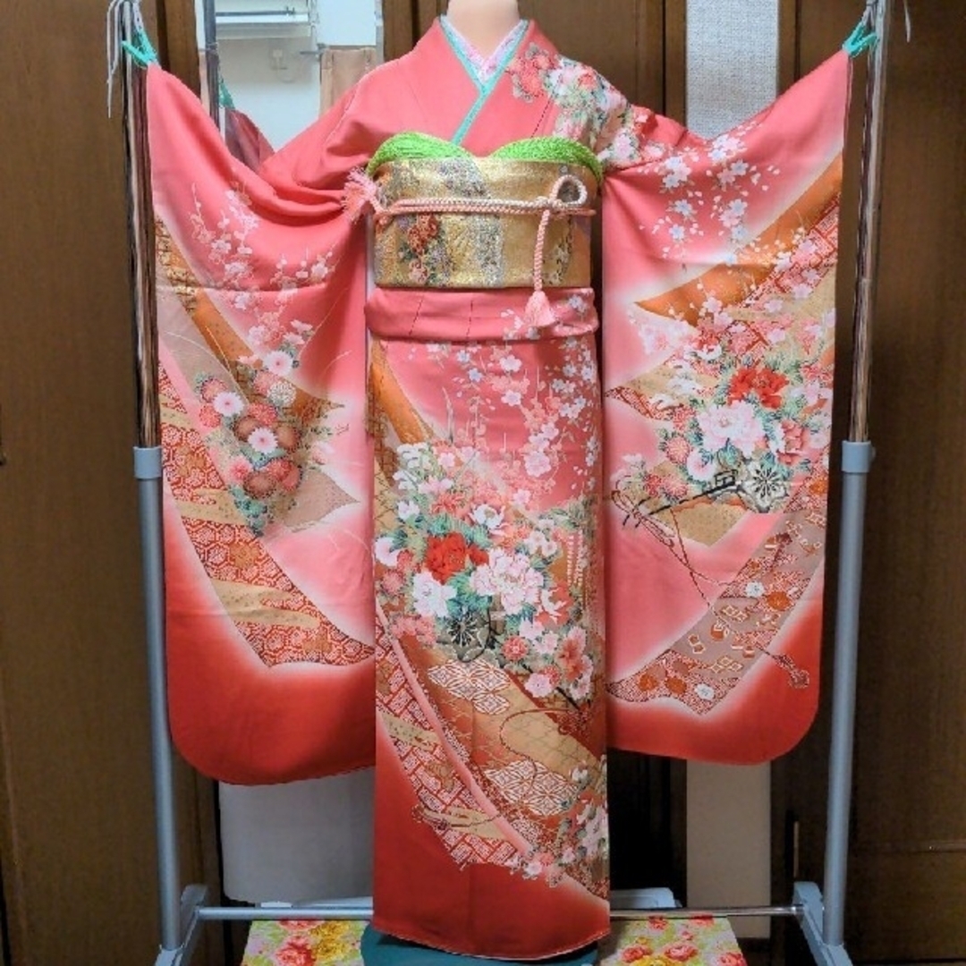 振り袖(り)、長襦袢、袋帯、小物セット 振り袖(り)、長襦袢、袋帯、小物セット