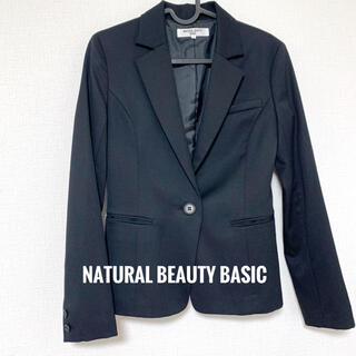 ナチュラルビューティーベーシック(NATURAL BEAUTY BASIC)のナチュラルビューティベーシック　レディース　テーラードジャケット　スカート付き(スーツ)